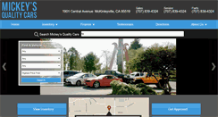 Desktop Screenshot of mickeysqualitycars.com