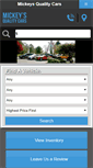 Mobile Screenshot of mickeysqualitycars.com